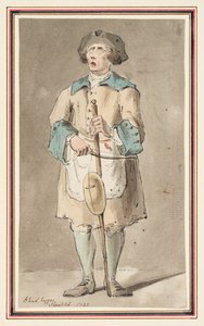 Studie eines blinden Bettlers in Shoreditch von Louis Philippe Boitard