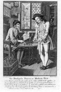 Die Krankenschwester des Verlorenen oder Moderner Erbe, veröffentlicht 1750 von Louis Philippe Boitard