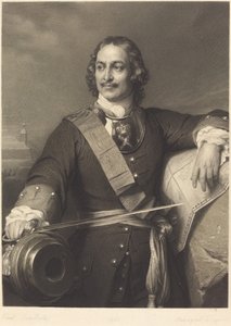 Peter der Große von Russland von Louis Pierre Henriquel after Paul Delaroche