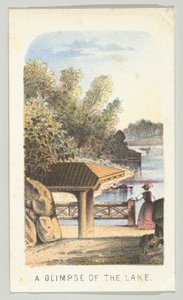 Ein Blick auf den See, aus der Serie Ansichten im Central Park, New York, Teil 2, 1864