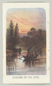 Abend am See, aus der Serie Ansichten im Central Park, New York, Teil 3, 1864