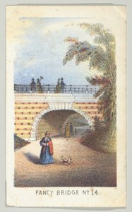 Fancy Bridge Nr. 14, aus der Serie Ansichten im Central Park, New York, Teil 3, 1864