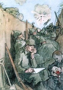 Ein Brief aus den deutschen Schützengräben von Louis Raemaekers