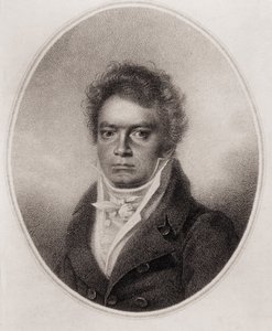 Beethoven, Ludwig van. Deutscher Komponist (Gravur)