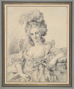 Porträt einer Dame, Vorstudie für ein Gemälde von Louis Rolland Trinquesse