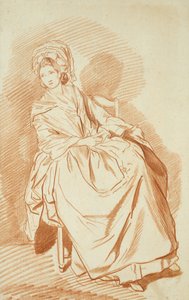 Studie einer sitzenden Dame von Louis Rolland Trinquesse