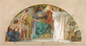 Fester Glaube - Wahrheit, Kühnheit, Selbstvertrauen (Studie für Über-Tür, Altes Senatsgebäude) von Louis Schaettle