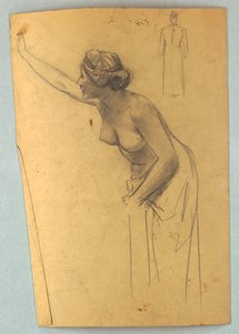 Studie einer nackten Figur von Louis Schaettle