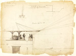 Ohne Titel (Perspektivische Skizze) von Louis Schaettle