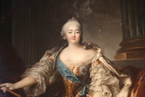 Porträt der Kaiserin Elisabeth Petrowna, 1758 von Louis Tocqué