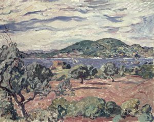 Bucht von Antheor, ca. 1906-07 von Louis Valtat
