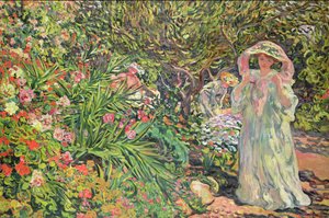 Madame Valtat im Garten