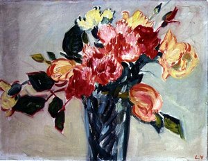 Vase mit Rosen