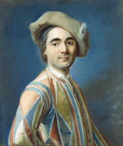 Porträt eines Schauspielers als Arlequin
