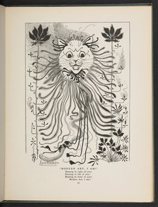 Ich bin moderne Kunst, aus S.45, Louis Wain Jahrbuch von Louis Wain