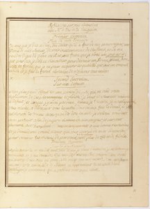 "Reflexionen über mein Interview mit Herrn le Duc de la Vauguyon", Autographenmanuskript, Januar 1767 bis Anfang 1769