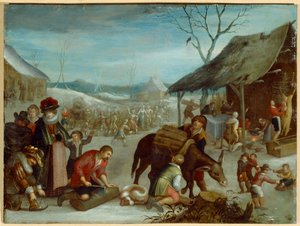 Winter von Louis de (circle of) Caullery
