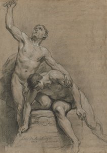 Zwei männliche Akte, 1710