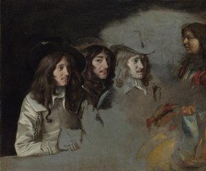 Drei Männer und ein Junge, ca. 1647-1648 von Louis le Nain