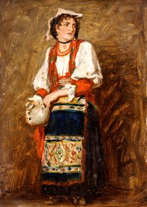 Studie eines italienischen Savoyer Bauernmädchens, 1874-1880