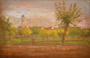 Das Dorf Cairate, Lombardei, 1877 von Louisa Starr