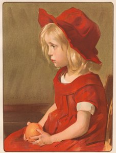 Mädchen mit Orange von Louise Breslau