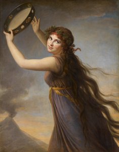 Porträt von Emma, Lady Hamilton als Bacchantin von Elisabeth Louise Vigee Lebrun