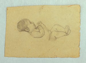 Studie eines Babys von Louise Howland King Cox