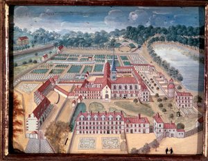 Blick über die Abtei von Port-Royal-des-Champs von Louise Madeleine Cochin