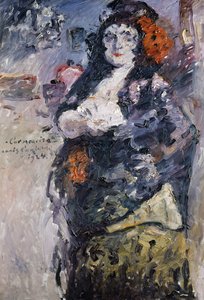 Carmencita Porträt von Charlotte Berend-Corinth im spanischen Kleid von Lovis Corinth