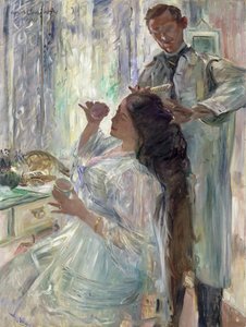 Charlotte Corinth an ihrem Schminktisch von Lovis Corinth