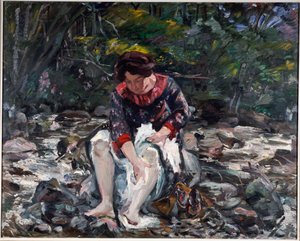 Mädchen im Bach, 1913 von Lovis Corinth