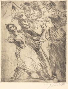 Kavaliere mit einer Frau, ca. 1923 von Lovis Corinth