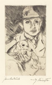 Knabe mit Hund, 1915 von Lovis Corinth
