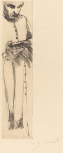 Lesender Mönch, 1916 von Lovis Corinth