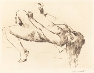 Liegender weiblicher Akt (Studie) von Lovis Corinth