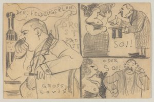 Lovis Corinth an Carl Strathmann: Postkarte, Poststempel 12. Dezember 1898 von Lovis Corinth
