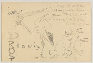 Lovis Corinth an Carl Strathmann: Postkarte, Poststempel 20. September 1906
