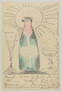 Lovis Corinth an Carl Strathmann: Postkarte, Poststempel 21. Juli 1902 von Lovis Corinth