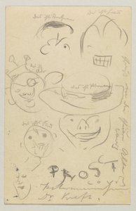 Lovis Corinth an Carl Strathmann: Postkarte, Poststempel 27. März 1905 von Lovis Corinth