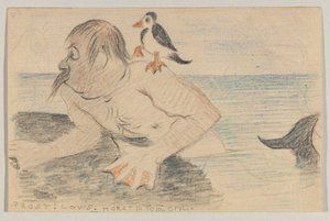 Postkarte, Poststempel 9. Juli 1902 von Lovis Corinth