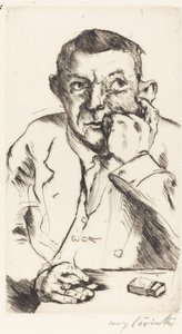 Männliches Bildnis mit Aufgestütztem Arm von Lovis Corinth