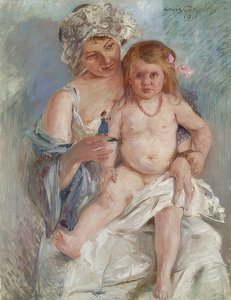 Mutter und Kind (Charlotte Corinth und Wilhelmine) von Lovis Corinth