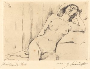 Ruhender Dreiviertelakt von Lovis Corinth