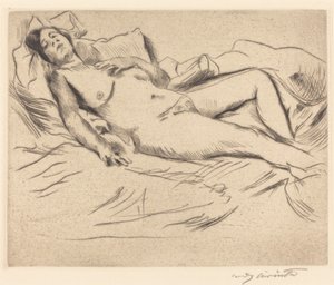 Schlafende Frau, 1912