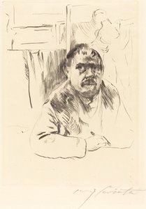 Selbstbildnis im Pelz von Lovis Corinth