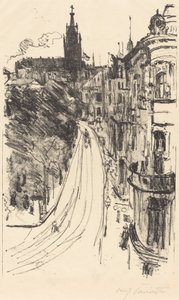 Straße in Königsberg, 1918. von Lovis Corinth