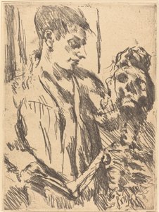Tod und Jüngling, 1921 veröffentlicht 1922 von Lovis Corinth