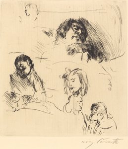Verschiedene Bildnisstudien von Lovis Corinth