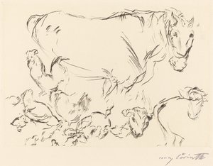 Verschiedene Tierstudien, 1917 von Lovis Corinth